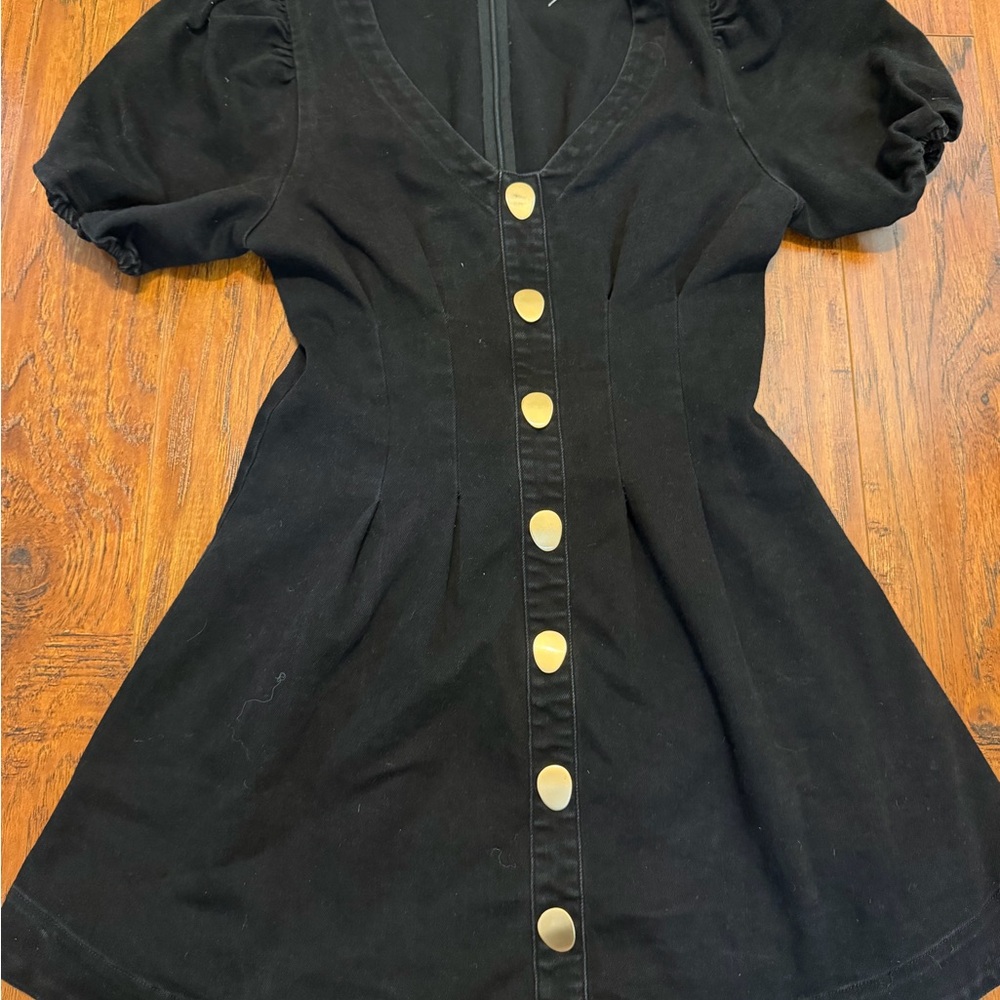 Tuckernuck Hyacinth House Black Mini Dress